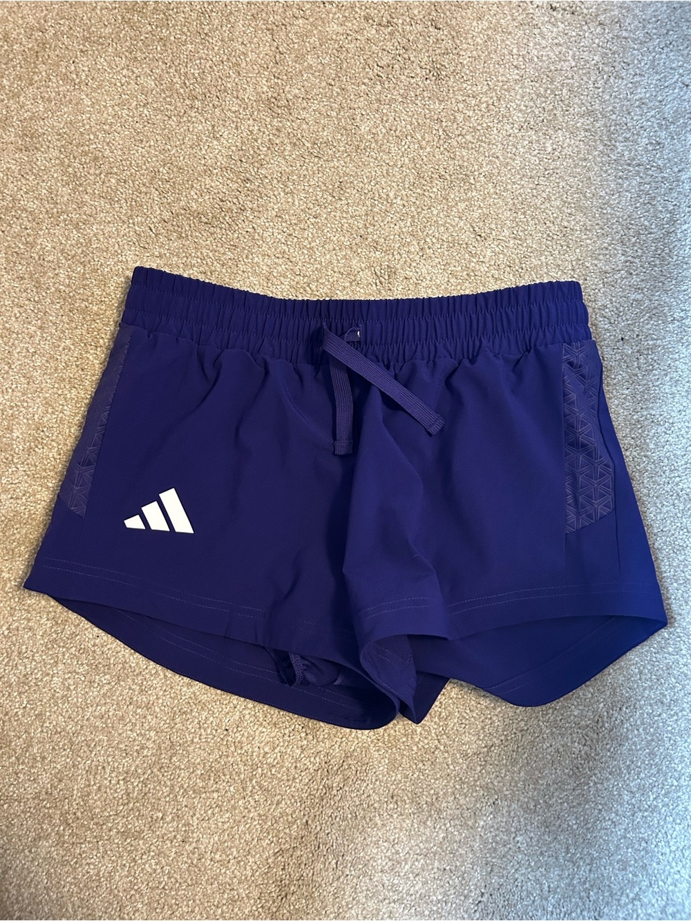 adidas Women's Deep Purple Athletic Running Shorts